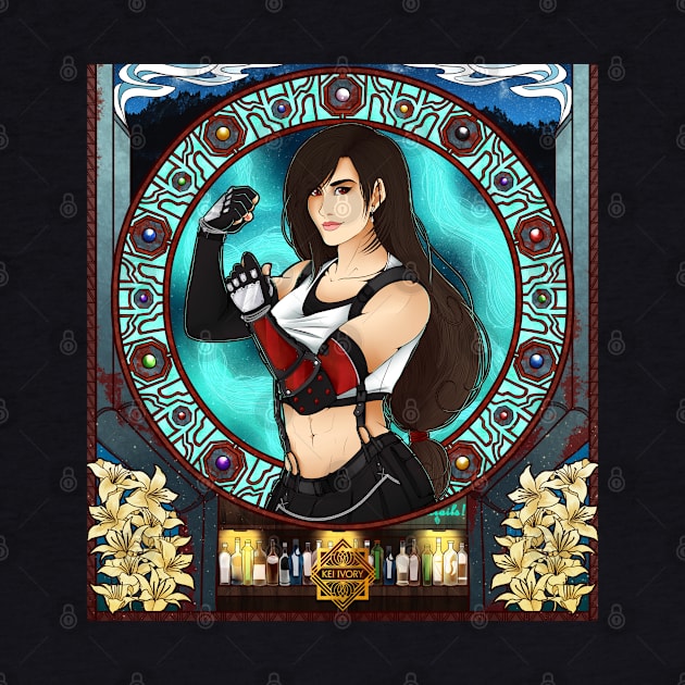 Tifa Lockhart - Art Nouveau by KeiIvory